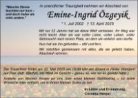 eine Anzeige